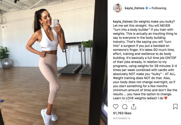 kayla itsines fitness blogger health fitness wellness nutrition instagram tips influencer marketing captiv8