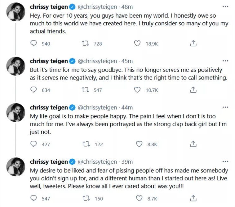 Chrissy Teigen Tweet