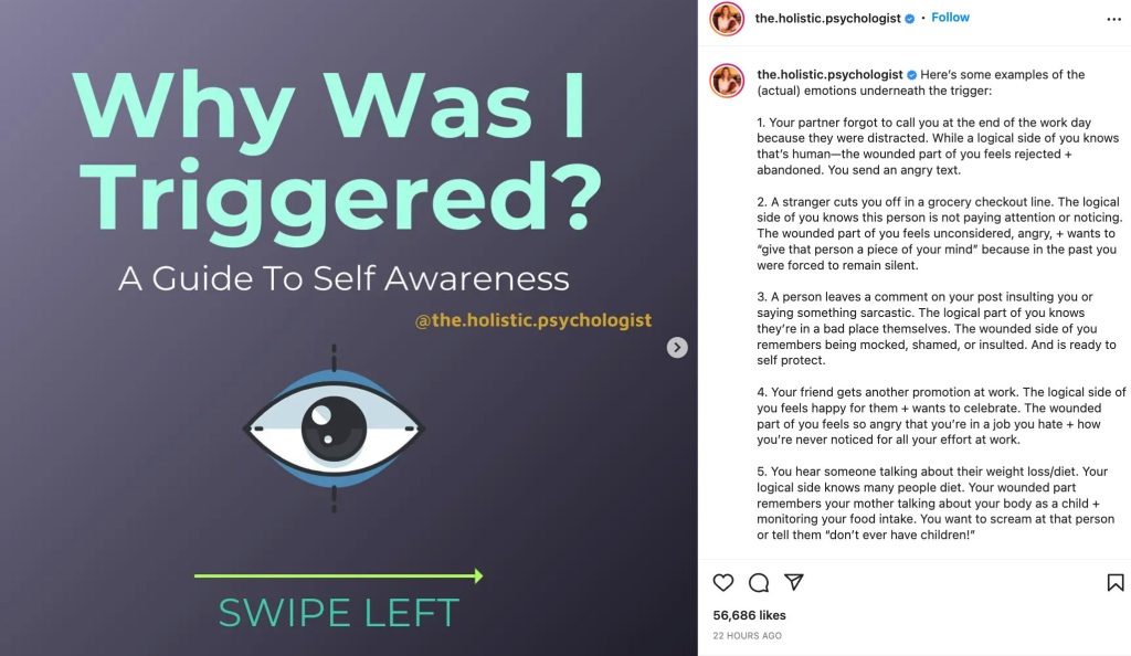 Increasing content relevancy to advocate for mental health on Instagram