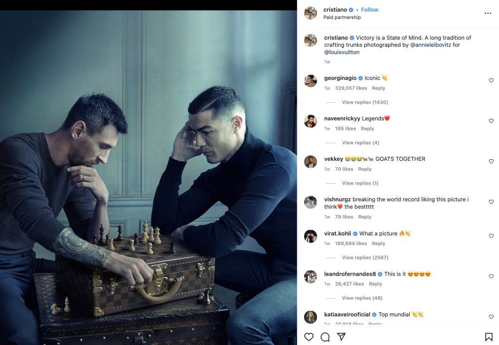 Lionel Messi & Cristiano Ronaldo Louis Vuitton Campaign 